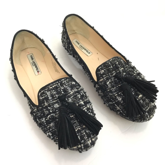 Karl Lagerfeld Shoes - Karl Lagerfeld Tweed Tilda 2 Flats